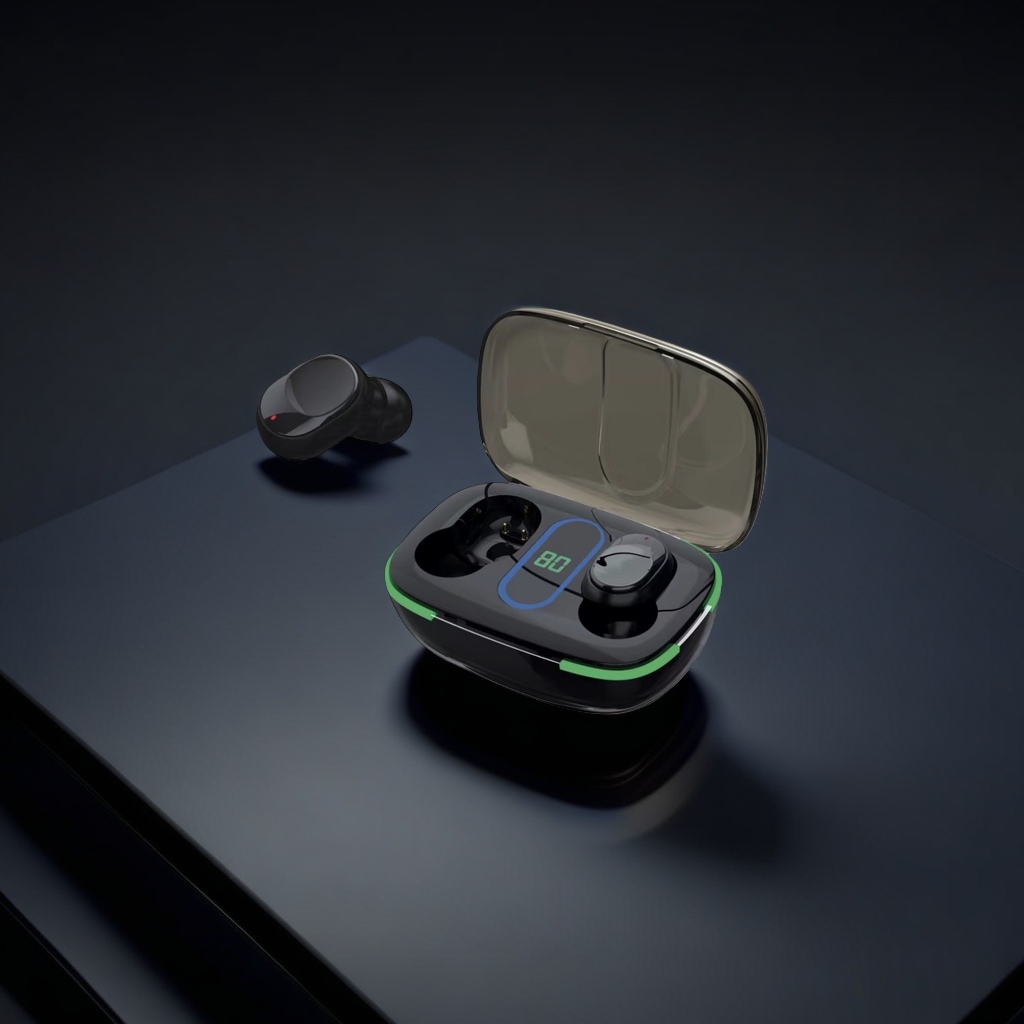 Wireless headphones noise-cancelling Bluetooth 50, high-definition sound quality, long battery life, portable charging case 092839896 Specification image