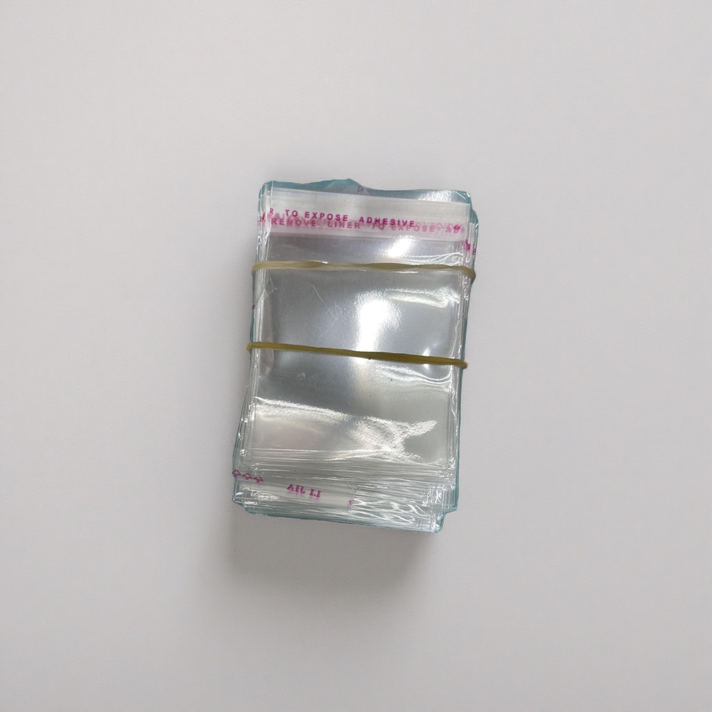 Transparent plastic bags can be stacked for household storage and reused details Picture