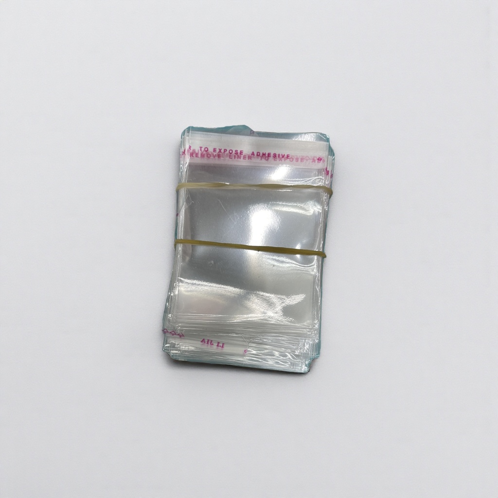 Transparent plastic bags can be stacked for household storage and reused