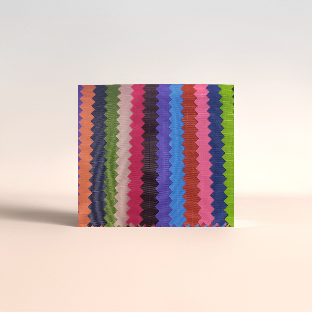 Colorful striped fabric, fashionable patchwork fabric, three-dimensional texture home decoration fabric details Picture