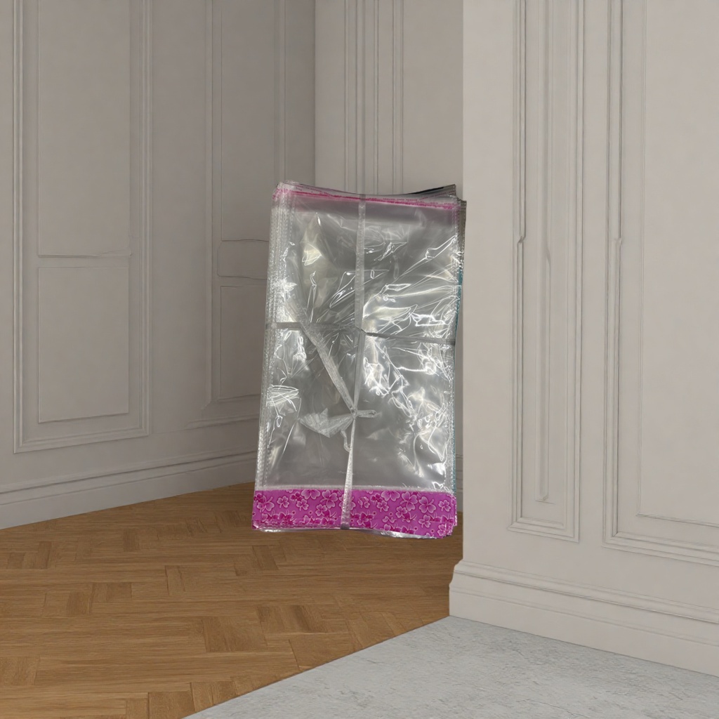 Transparent plastic bags, food-grade large, thickened, reusable packaging bags for household use Specification image