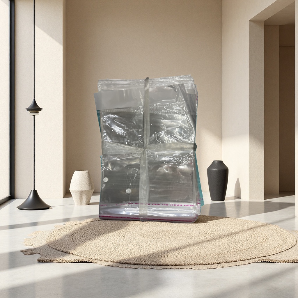 Transparent plastic bag, food-grade large thickened reusable storage bag, 093224009 details Picture