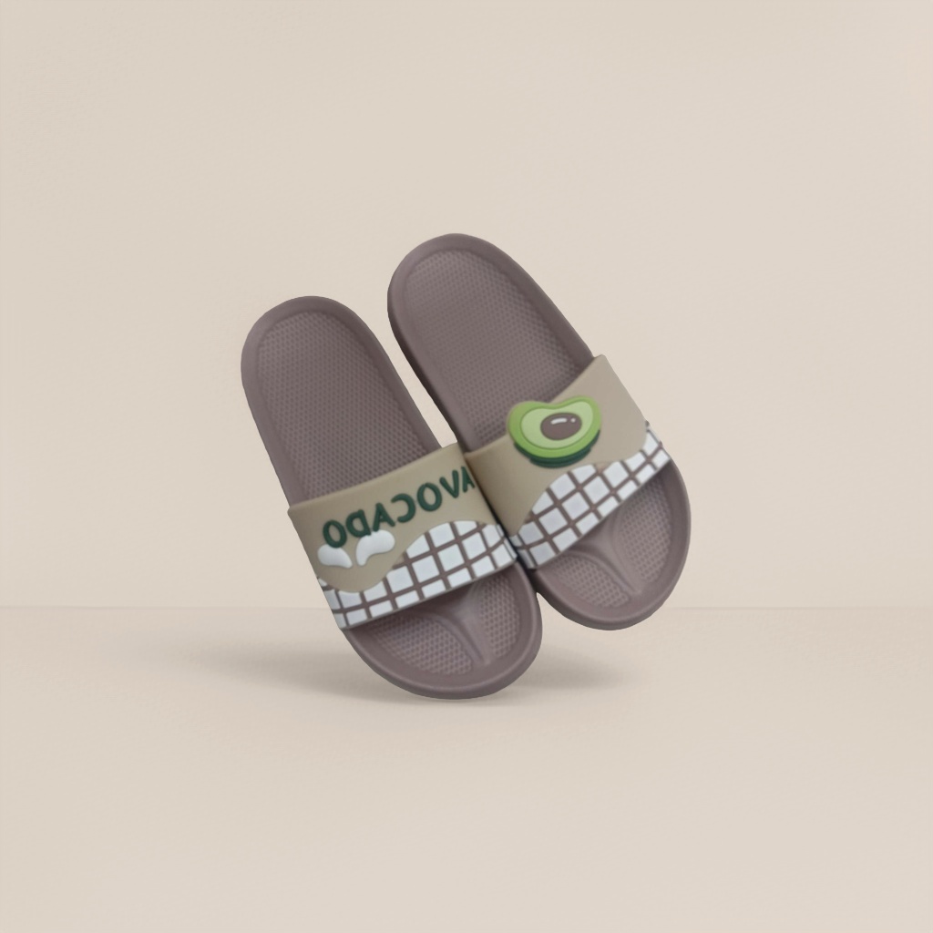 Cute avocado patterned soft-soled slippers, comfortable and anti-slip home slippers Specification image