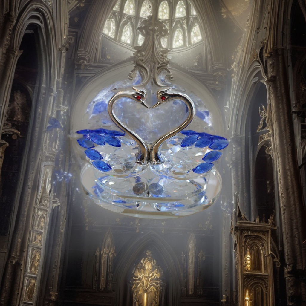 Crystal swan ornaments, artistic decorations, living room and study ornaments, home ornaments, handicrafts. Tel: 093405490 details Picture