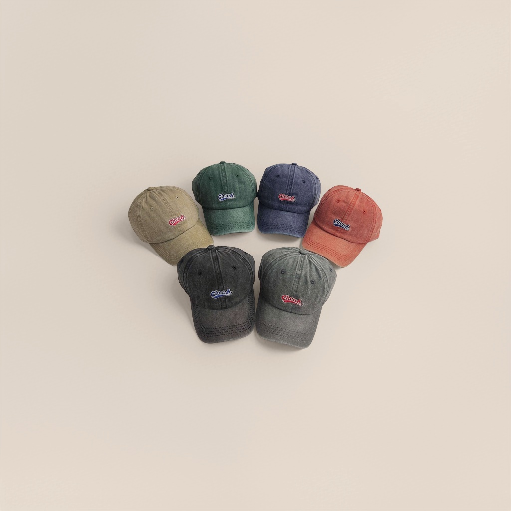Six-color baseball cap Cicuh embroidered logo set Application Scenario