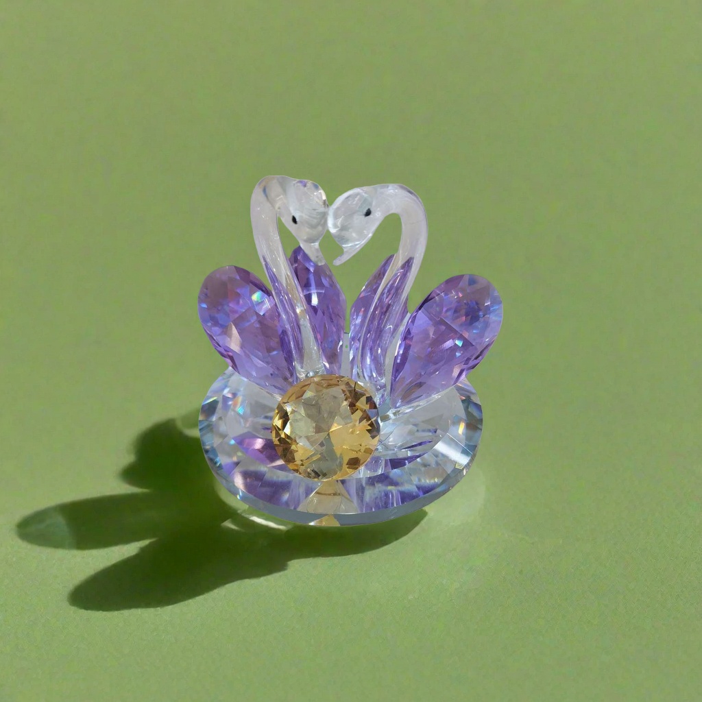 Crystal swan ornaments, exquisite decorative ornaments, high-end home ornaments, elegant artistic ornaments. 095345910 details Picture