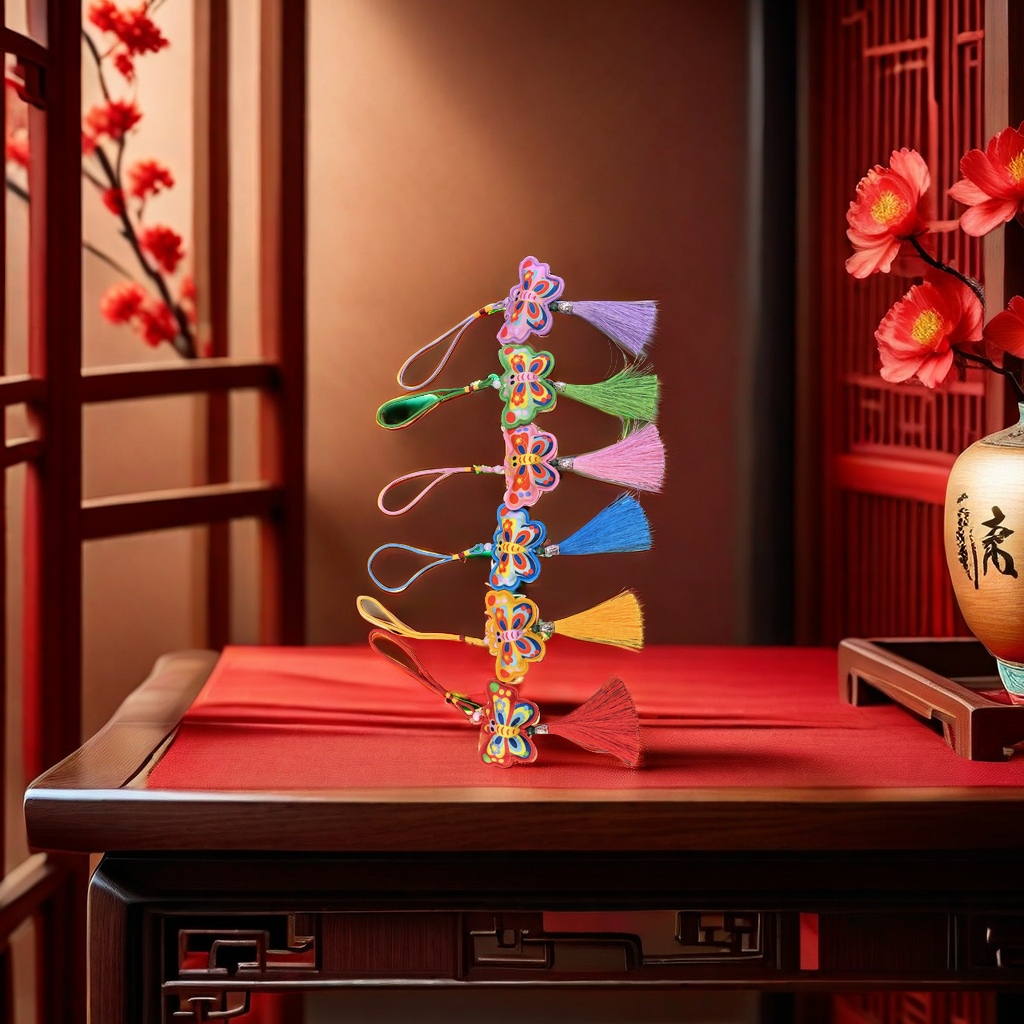 彩色蝴蝶造型挂饰 精美装饰 个性摆件 室内挂件 时尚家居饰品