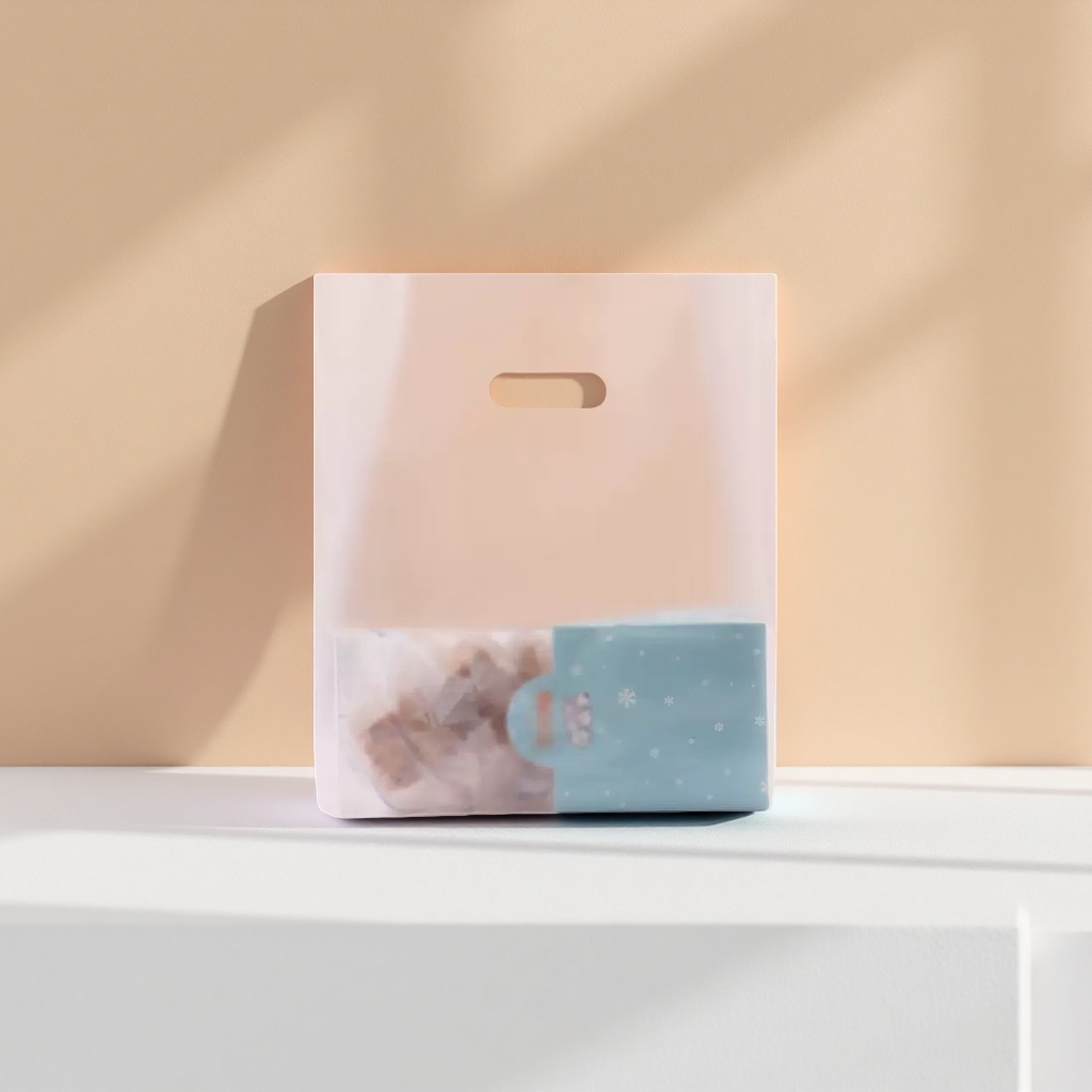 Transparent plastic bags, product packaging bags, reusable eco-friendly bags, large-capacity thickened leak-proof bags