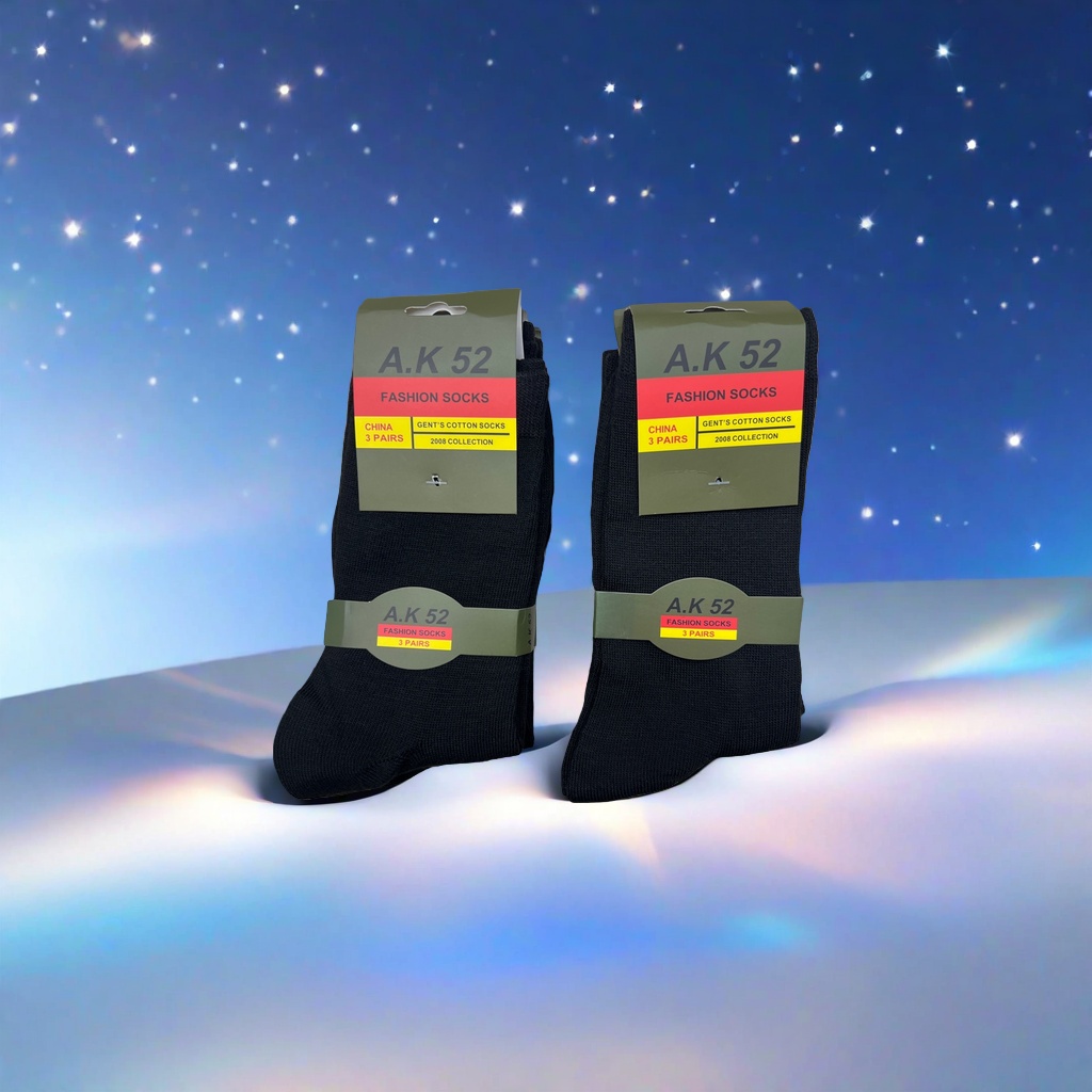 A K 52 black fashionable socks packaging in five pairs Application Scenario