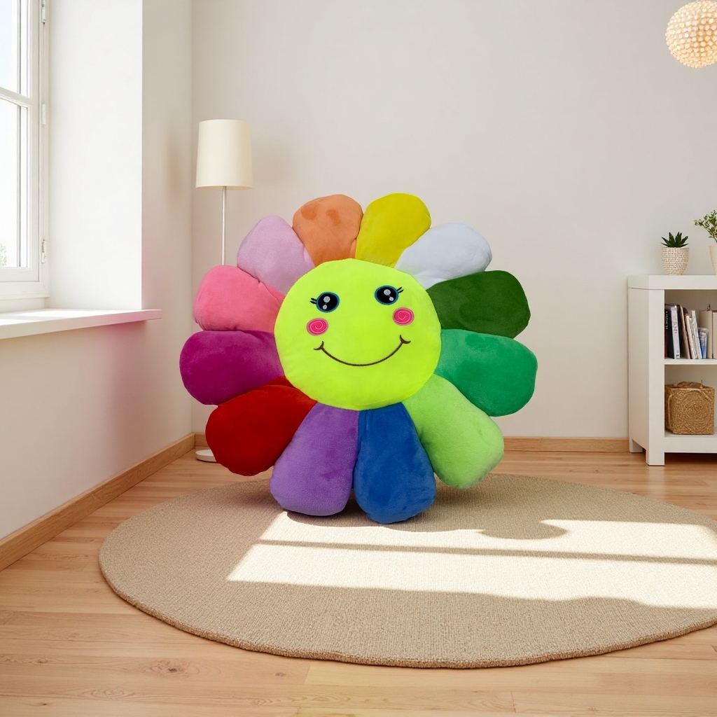 Colorful flower-shaped plush toys, cute and soft children's toy dolls Specification image