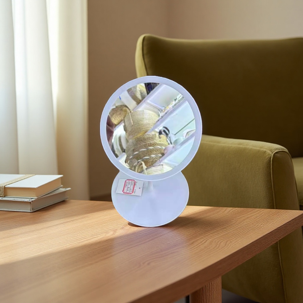 Round mirror, simple and fashionable home decoration mirror, anti-fog bathroom mirror details Picture