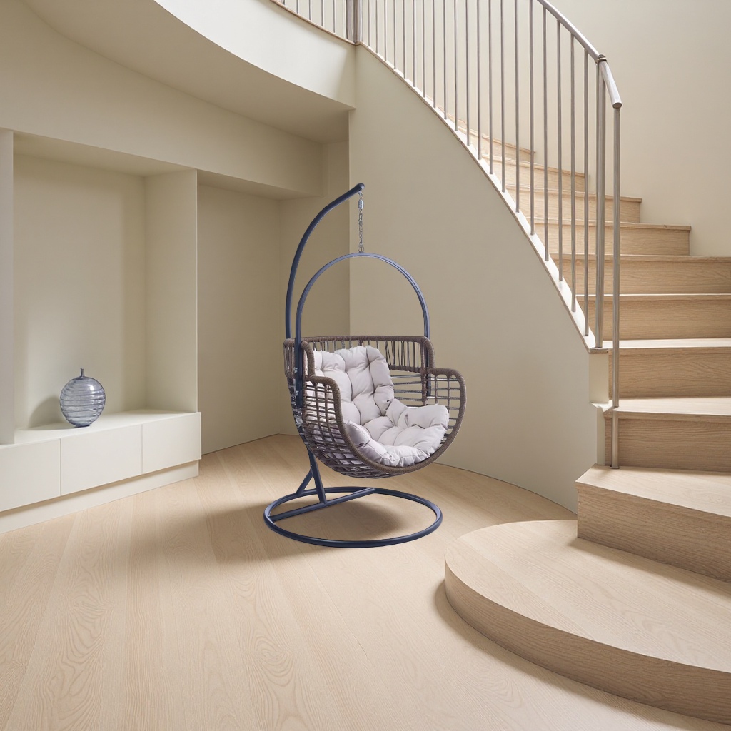 The suspended rattan rocking chair is comfortable, breathable and suitable for outdoor balconies Application Scenario