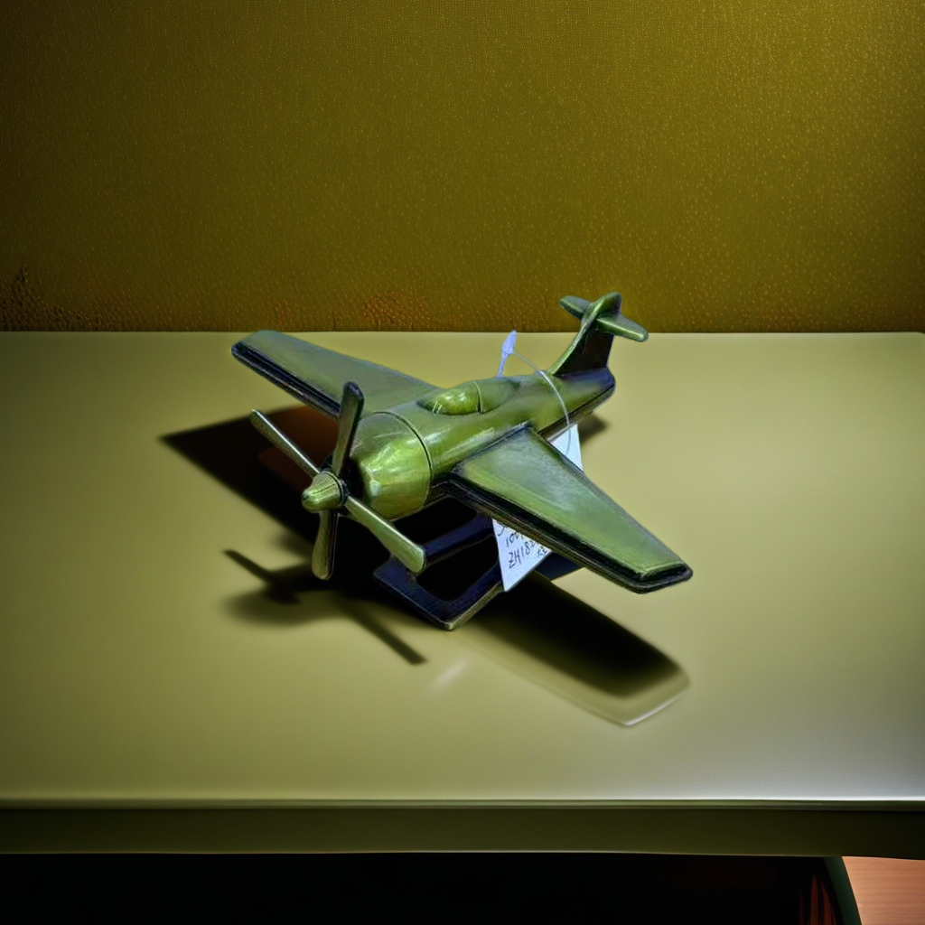 Green aircraft model assembly toys, children's educational building blocks, gifts for boys and girls Specification image