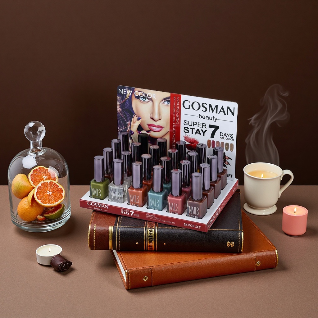 GOSMAN beauty SUPER STAY 7 DAYS NAIL COLOR 24 PCS SET 指甲油套装 Application Scenario