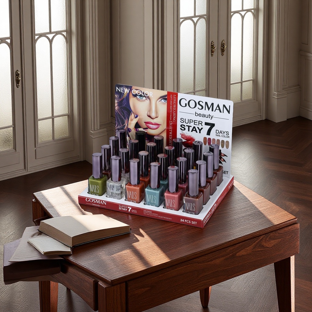 GOSMAN beauty SUPER STAY 7 DAYS NAIL COLOR 24 PCS SET 指甲油套装