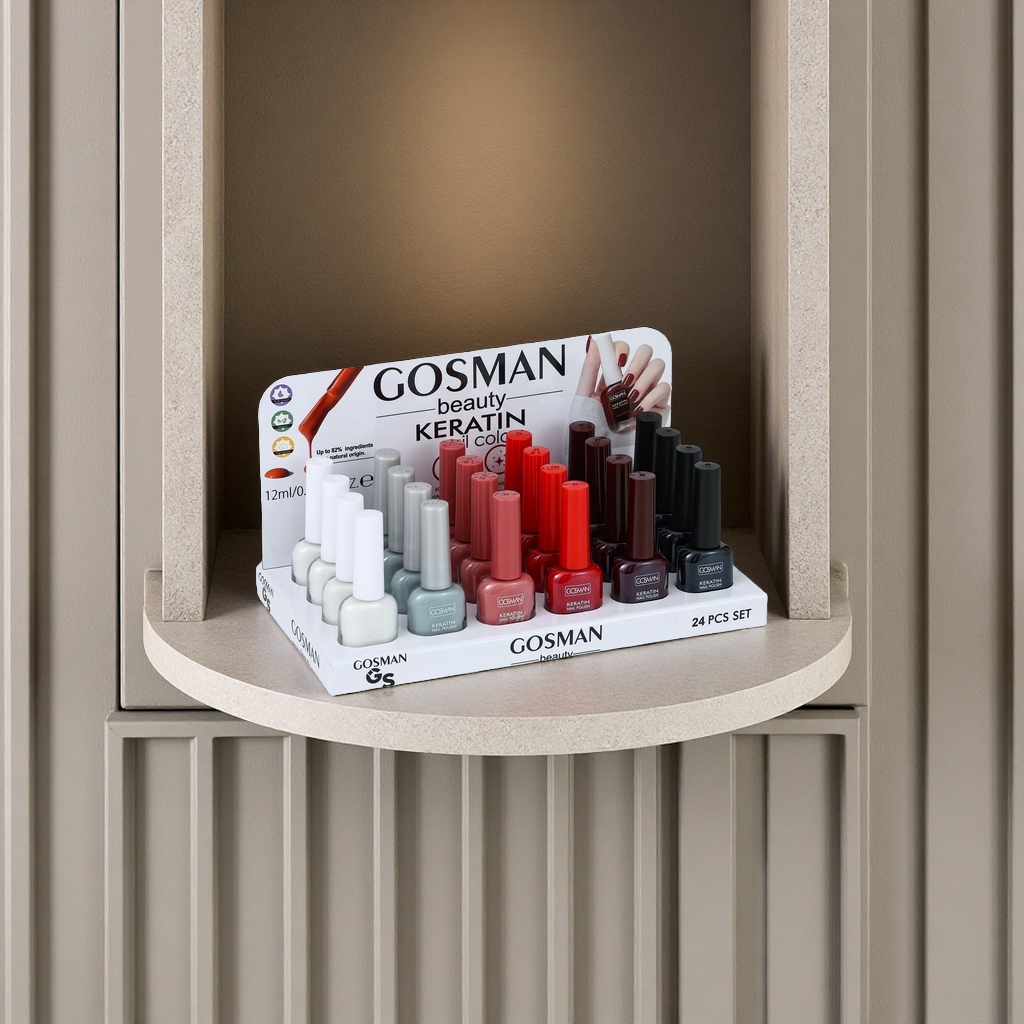 GOSMAN beauty KERATIN Nail Polish 24-piece Nail Tool Set