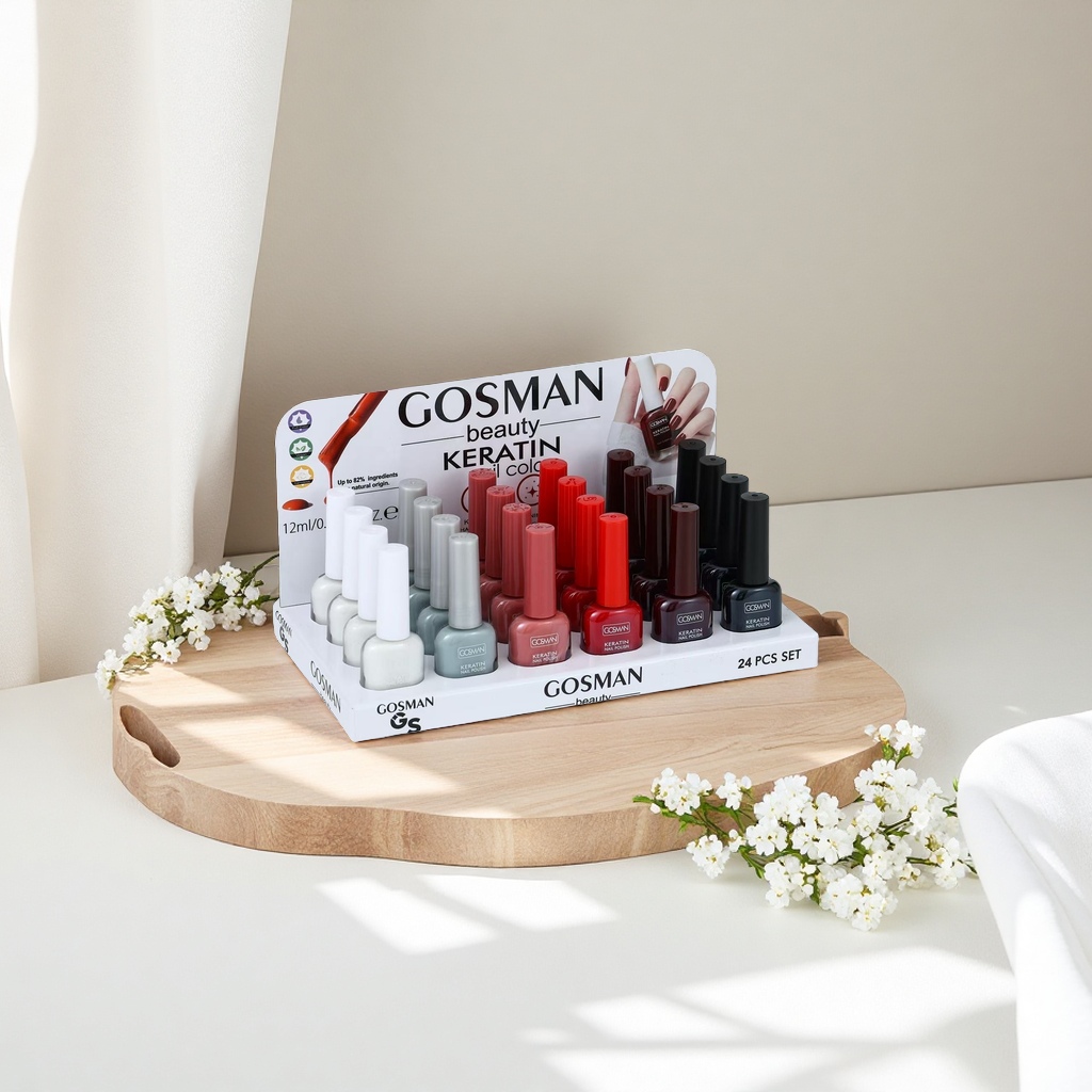 GOSMAN beauty KERATIN Nail Polish 24-piece Nail Tool Set Application Scenario