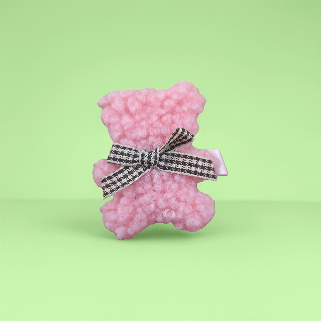 Pink woolen knitted teddy bear cute plush toy children's gift plush111610870