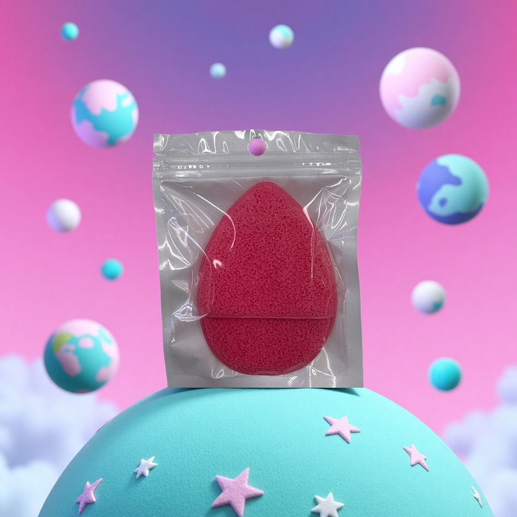 红色美妆蛋上妆神器柔润粉扑吸水保湿化妆工具