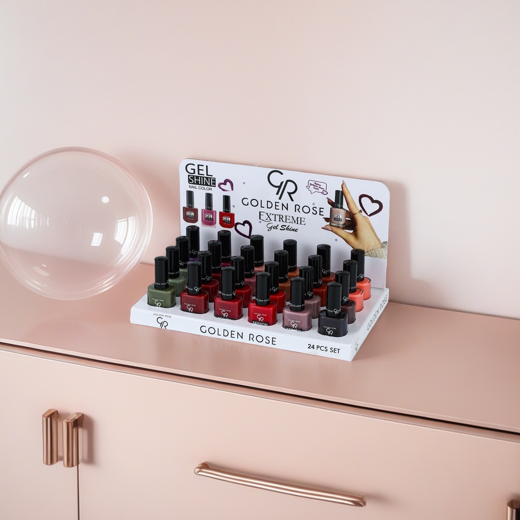 Golden Rose Extreme Gel Shine Nail Polish Set for long-lasting luster and anti-peeling Specification image