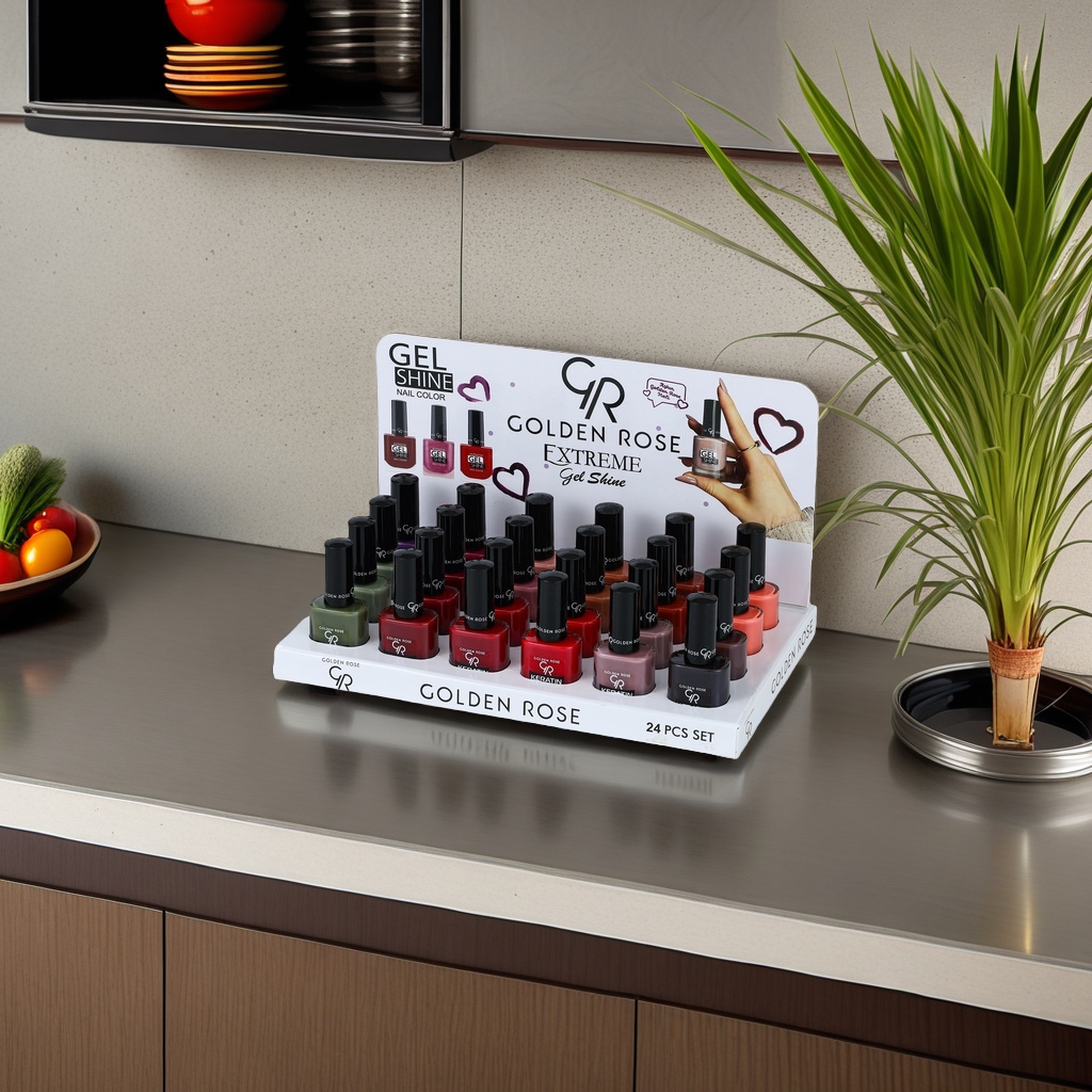 Golden Rose Extreme Gel Shine Nail Polish Set for long-lasting luster and anti-peeling