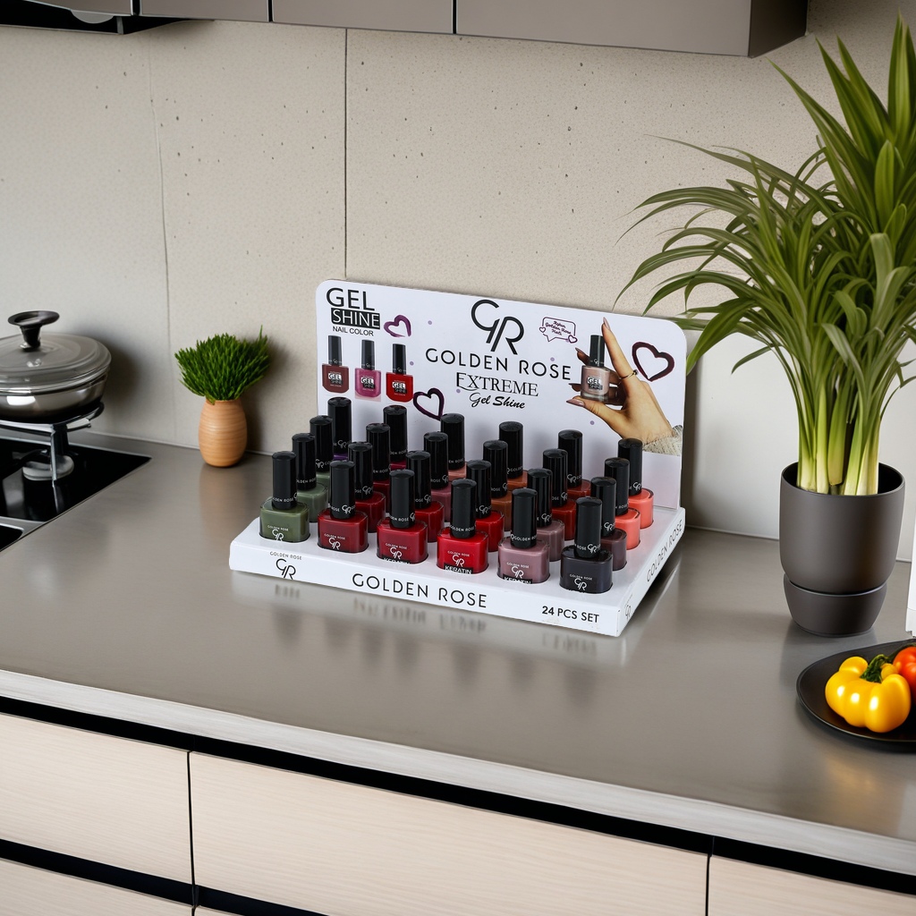 Golden Rose Extreme Gel Shine Nail Polish Set for long-lasting luster and anti-peeling details Picture