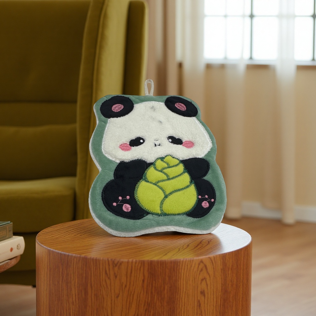 Thickened panda pattern towel, soft and absorbent household bathroom towel Specification image