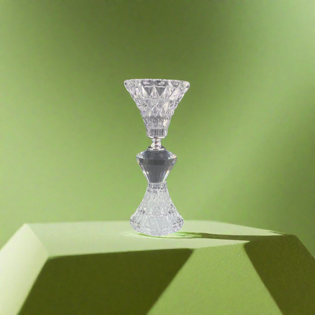 Crystal candlestick, simple Nordic-style home decoration item, living room and bedroom candlestick item, 112850789 Specification image
