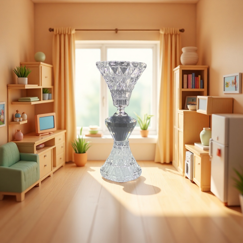 Crystal candlestick, simple Nordic-style home decoration item, living room and bedroom candlestick item, 112850789 details Picture