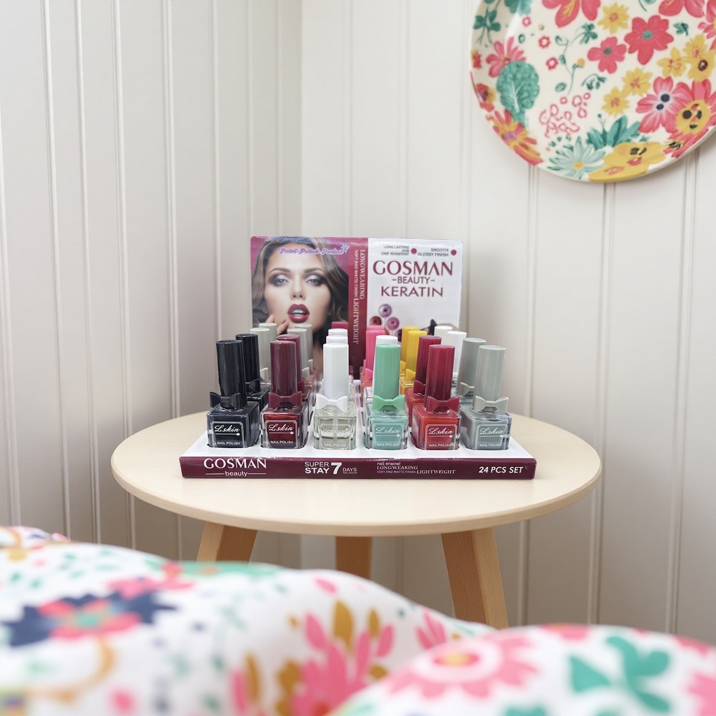 GOSMAN BEAUTY KERATIN 24-piece nail polish set lasts forever without fading Specification image