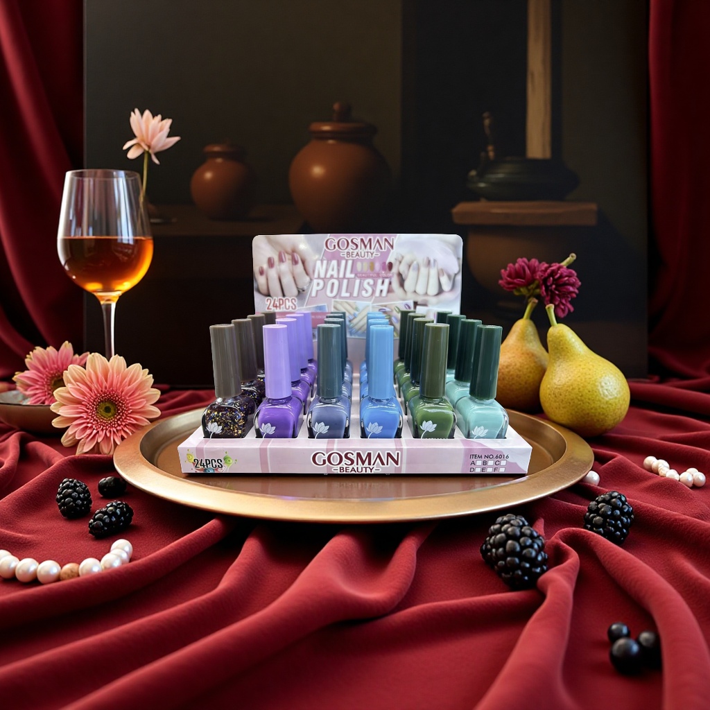 GOSMAN Beauty 24-Stick Nail Polish Set: A fashionable makeup and nail art tool combination