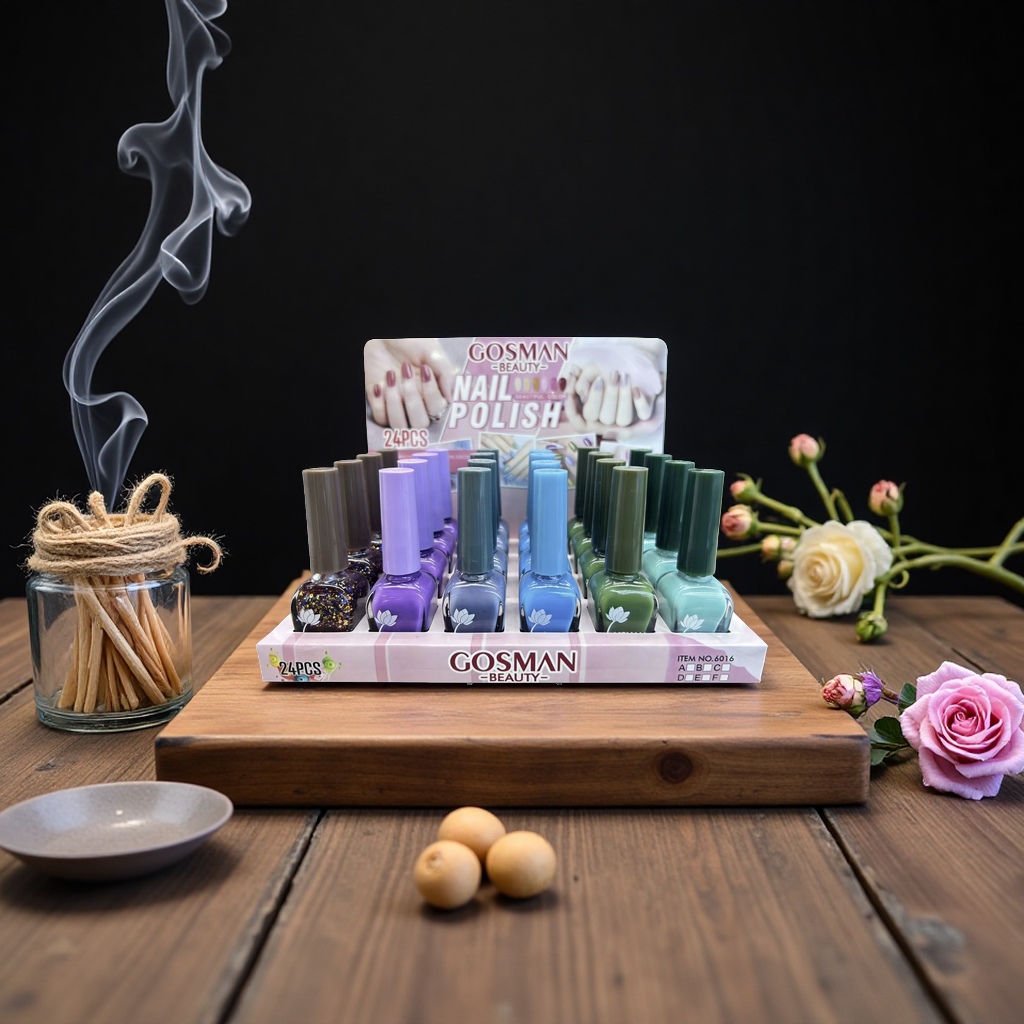 GOSMAN Beauty 24-Stick Nail Polish Set: A fashionable makeup and nail art tool combination Specification image