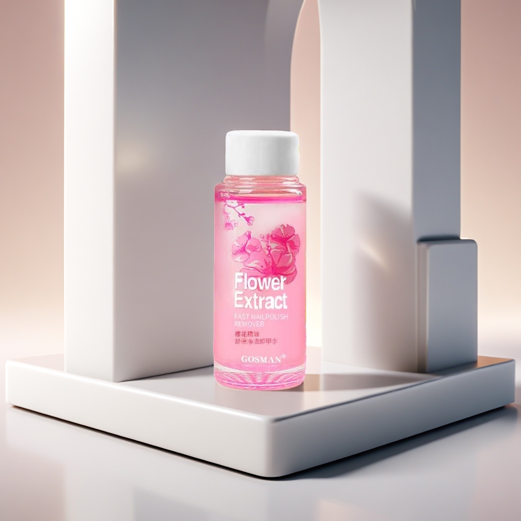 Pink bottle nail polish remover Specification image