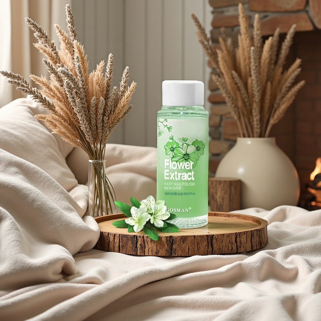 Green plant extract nail polish remover, nail polish remover oil, nail polish remover water is powerful, gentle and does not hurt hands Specification image