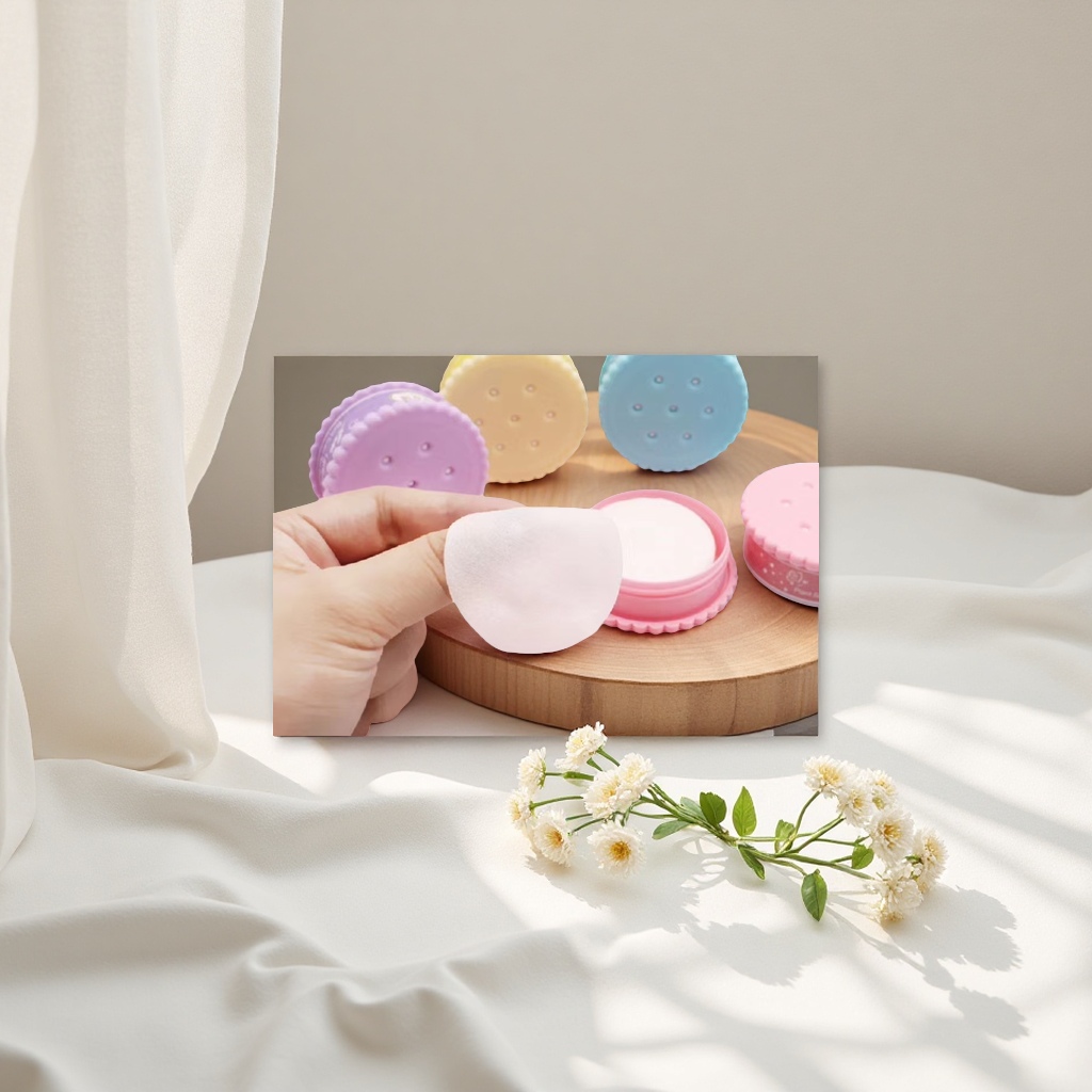 Natural cotton soft makeup cotton, 200 pieces set, soft, water-absorbent, non-fluff, refreshing and moisturizing, for makeup removal