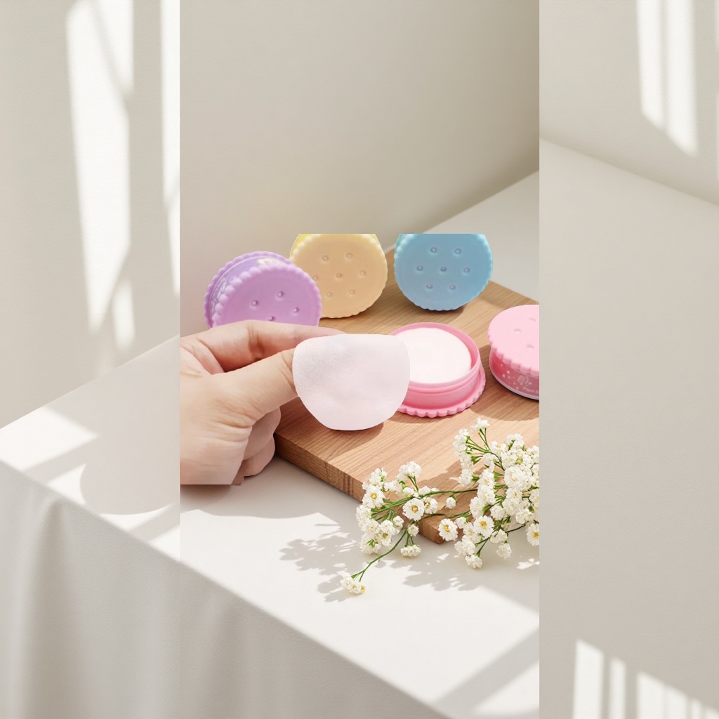 Natural cotton soft makeup cotton, 200 pieces set, soft, water-absorbent, non-fluff, refreshing and moisturizing, for makeup removal Specification image