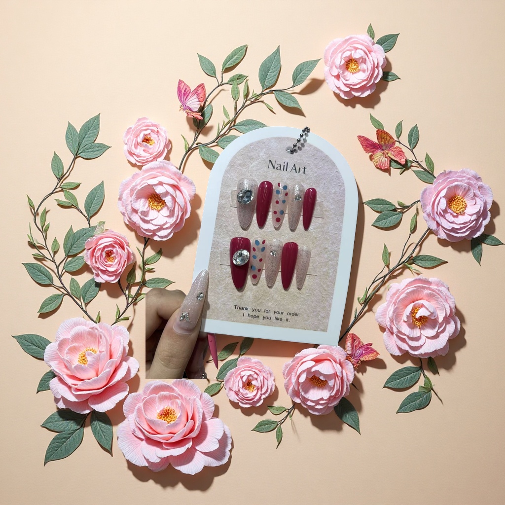 The new design of the detachable nail art false nail set details Picture