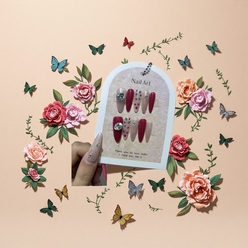 The new design of the detachable nail art false nail set