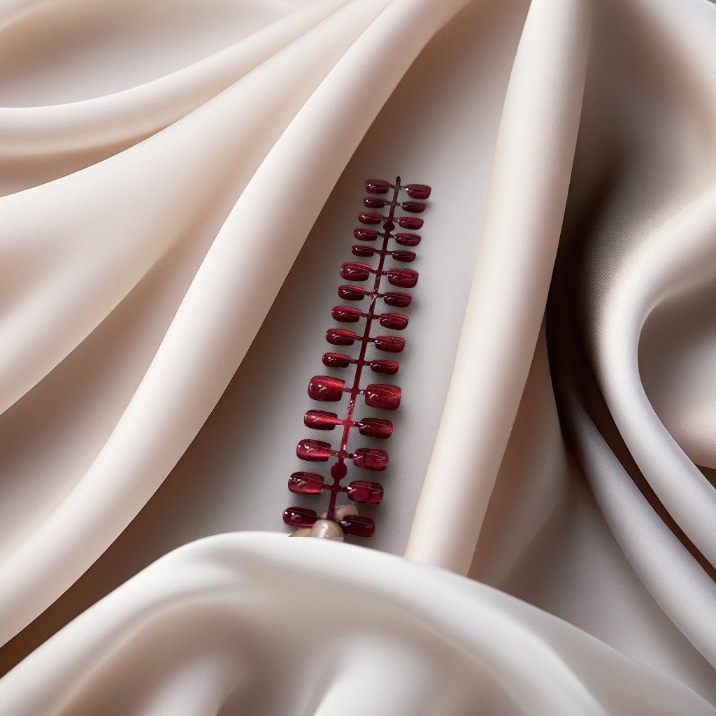 Red false nail set, detachable nail stickers, unisexual false nail clips Application Scenario