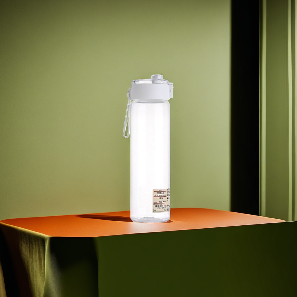 Transparent water cup, large-capacity household glass drinking cup, anti-drop and durable for daily use