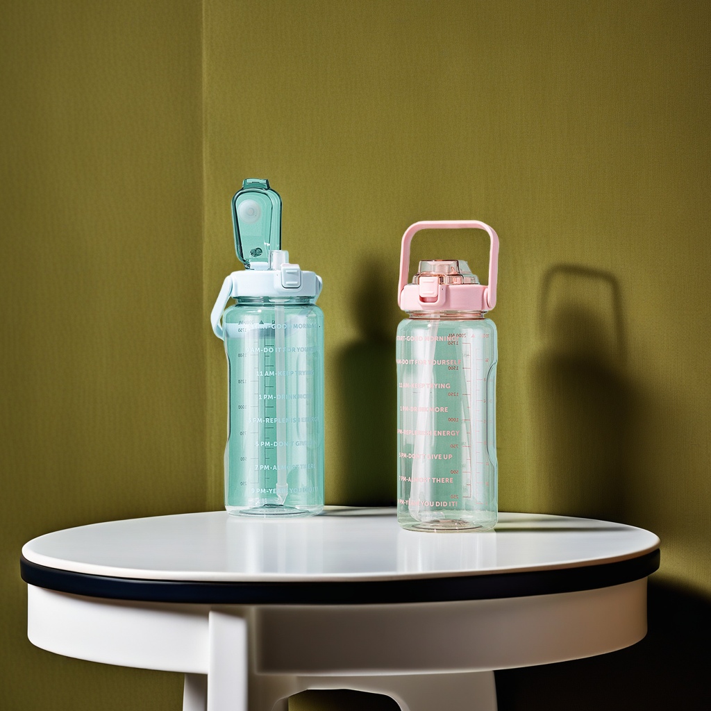 Transparent water bottles are portable drinking containers for daily use Specification image