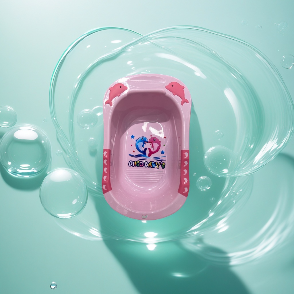 Baby bath basin cartoon baby bath basin details Picture