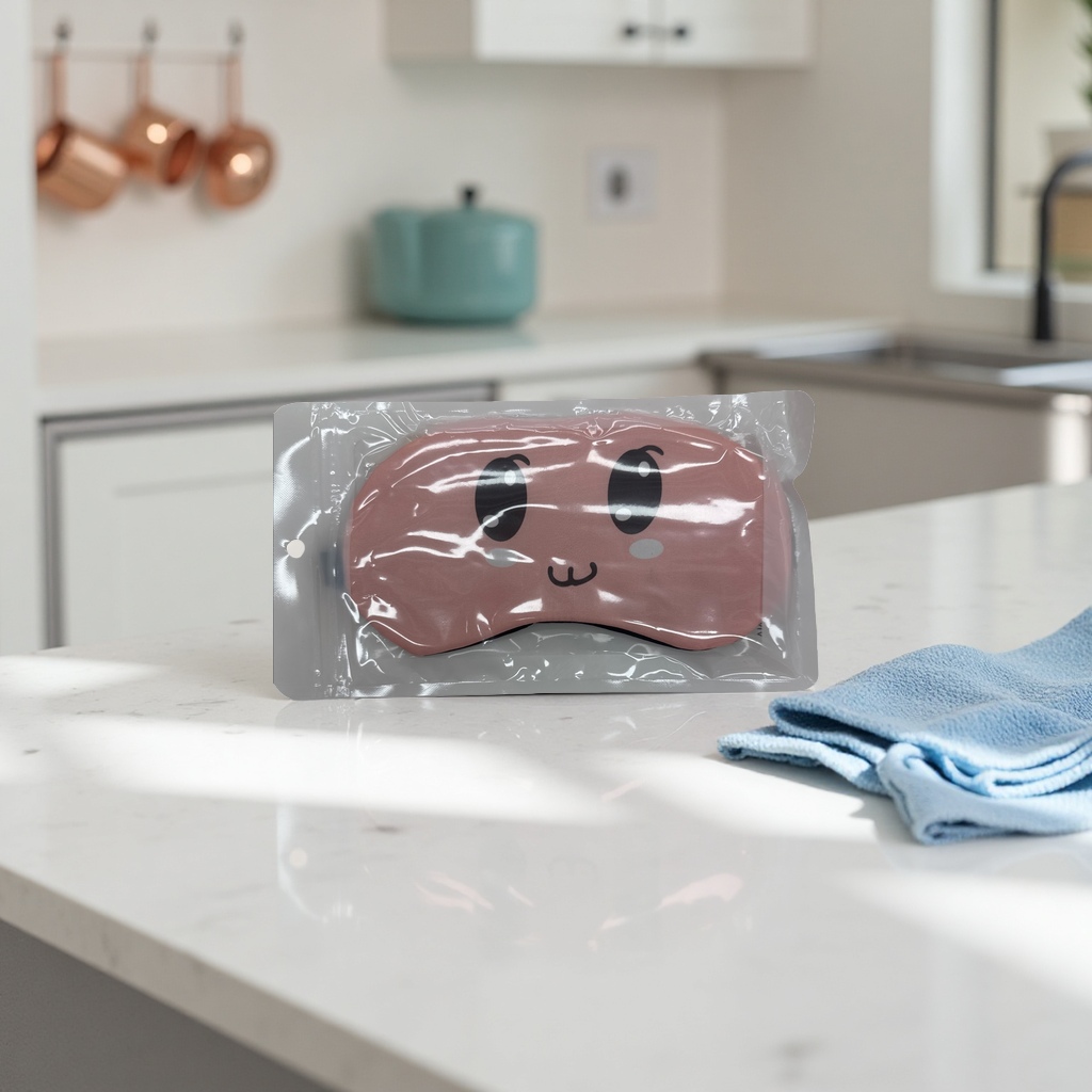 The main body of the pink cartoon eye mask details Picture
