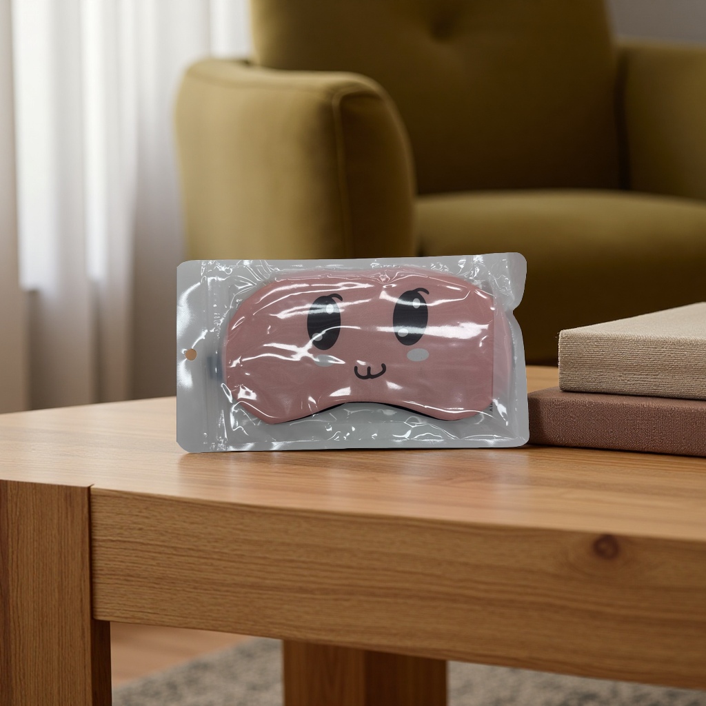 The main body of the pink cartoon eye mask Application Scenario