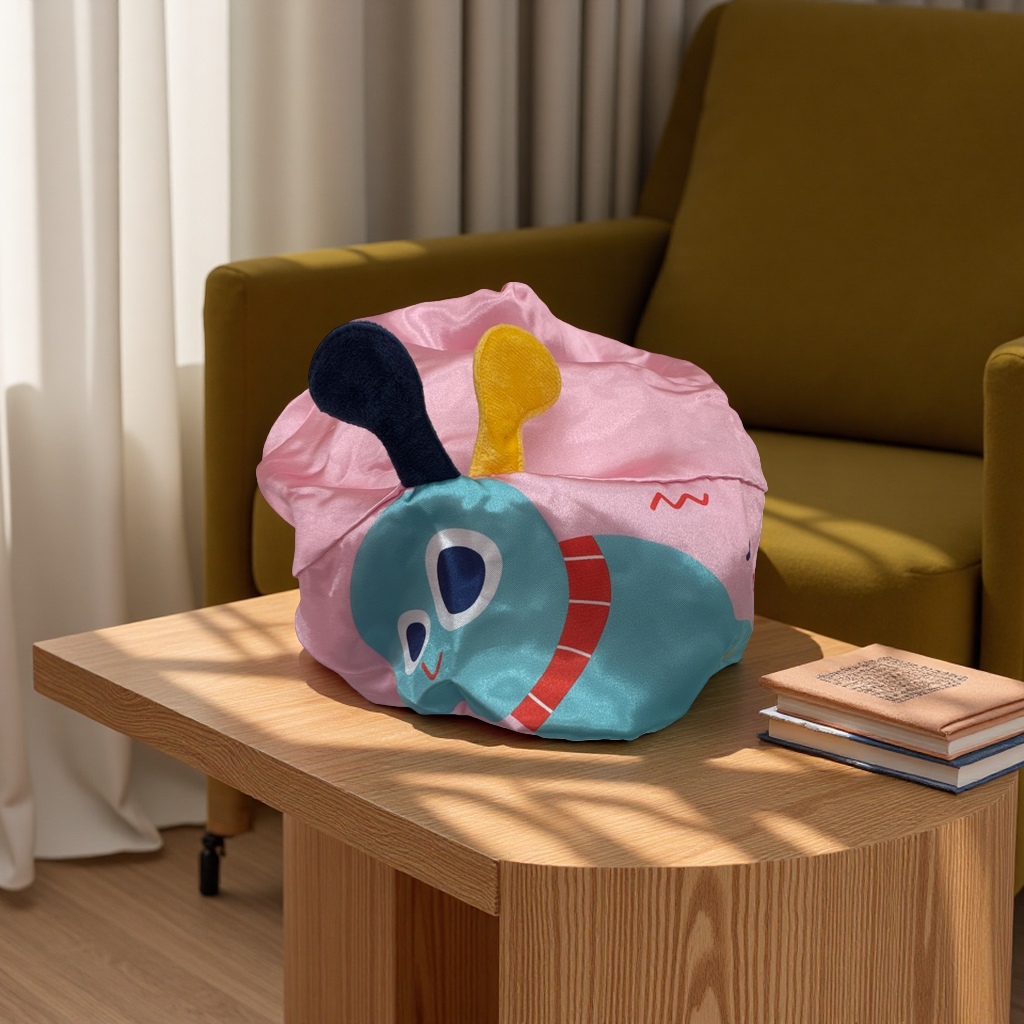 Cartoon shower cap, children's anti-slip bathroom cap, soft, breathable and waterproof Specification image