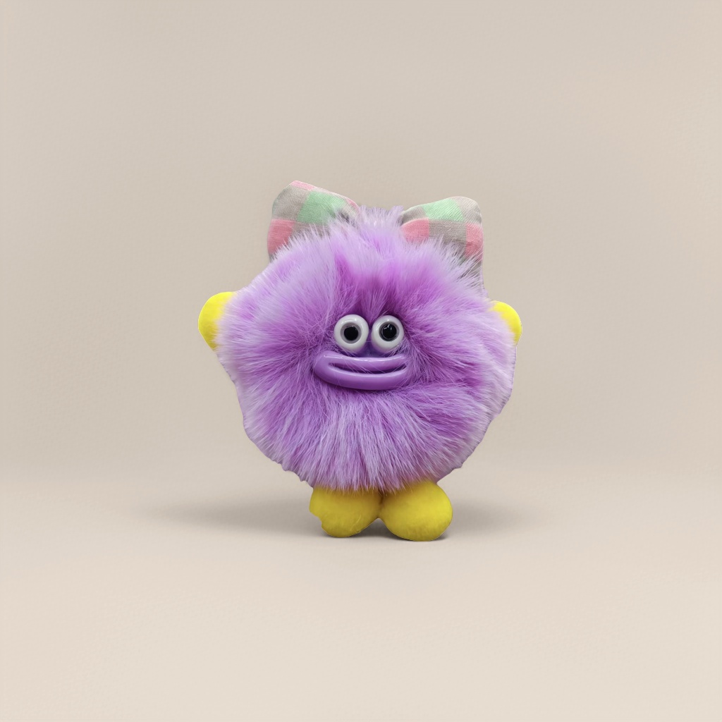 Purple plush toy cute and soft little bear pillow plush doll 132456877 details Picture