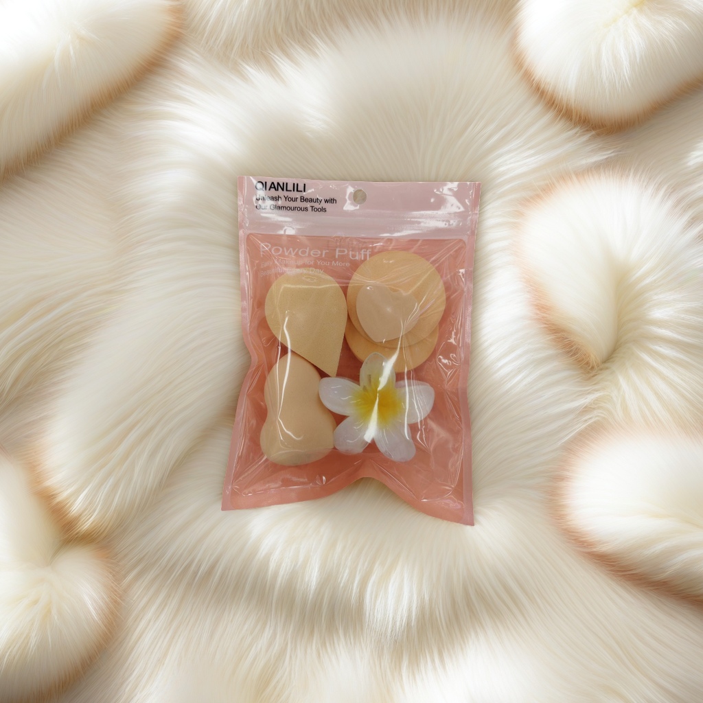 Hot-selling powder puff grab set for beauty egg powder puff, soft and highly absorbent 141141169 details Picture