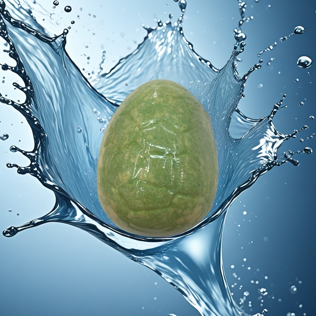 绿色蛋形物体产品图