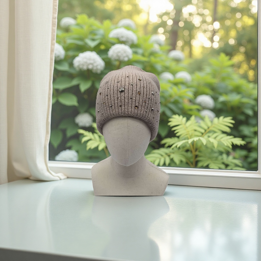 Knitted cap for warmth and thickening, winter woolen cap for both men and women. 155558358