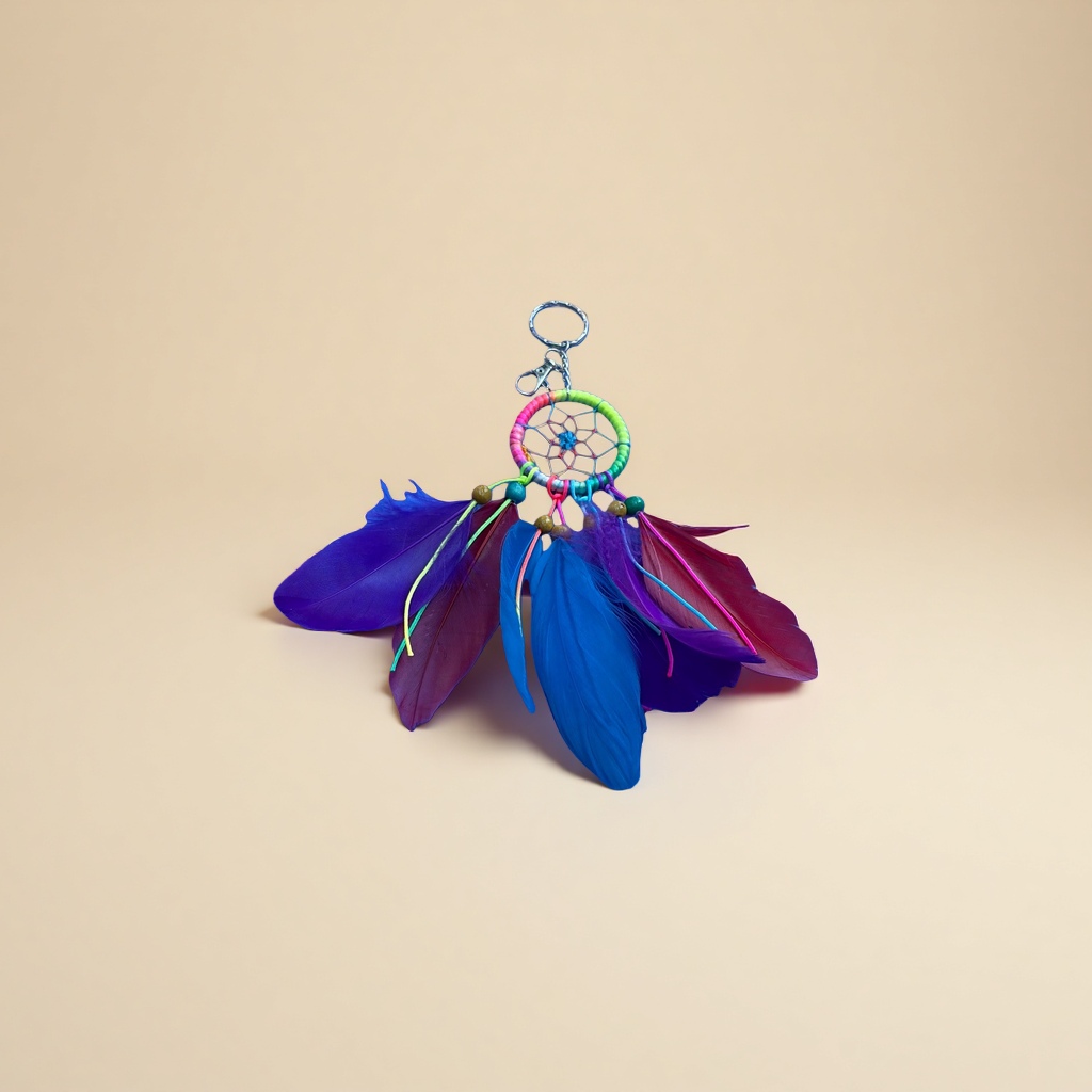 Colorful feather dreamy dreamcatcher pendant decoration, living room and bedroom hanging ornaments Application Scenario